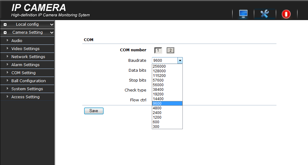 SC9000 IPC IE main UI Com